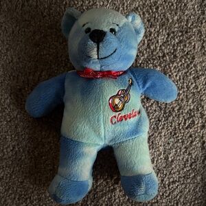 Blue Plush Bear Toy - Cleveland